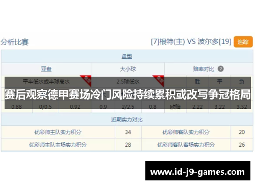 赛后观察德甲赛场冷门风险持续累积或改写争冠格局